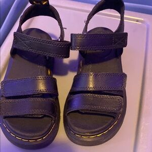 Kids Black Sandals